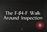 Standbild F-84F Thunderstreak Flugzeuge United States USA, 1954, aus Sekunde 14 historischem Filmmaterial Videoclip 65675060020