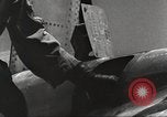Standbild F-84F Thunderstreak Flugzeuge United States USA, 1954, aus Sekunde 10 historischem Filmmaterial Videoclip 65675060023