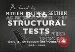Image B-36 Aéronefs Dayton Ohio Wright Patterson Air Force Base USA, 1948, de la seconde 43 séquences d'archives historiques vidéo 65675060032