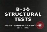 Image B-36 Aéronefs Dayton Ohio Wright Patterson Air Force Base USA, 1948, de la seconde 45 séquences d'archives historiques vidéo 65675060032