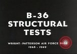 Image B-36 Aéronefs Dayton Ohio Wright Patterson Air Force Base USA, 1948, de la seconde 46 séquences d'archives historiques vidéo 65675060032