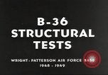 Image B-36 Aéronefs Dayton Ohio Wright Patterson Air Force Base USA, 1948, de la seconde 47 séquences d'archives historiques vidéo 65675060032
