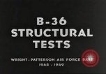 Image B-36 Aéronefs Dayton Ohio Wright Patterson Air Force Base USA, 1948, de la seconde 48 séquences d'archives historiques vidéo 65675060032