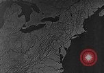 Image of animated map of Northeastern region United States USA, 1942, second 25 stock footage video 65675060048