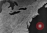 Image of animated map of Northeastern region United States USA, 1942, second 38 stock footage video 65675060048