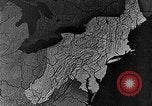 Image of animated map of Northeastern region United States USA, 1942, second 55 stock footage video 65675060048