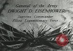 Immagine di 5 star General Dwight D Eisenhower introduce film Europa, 1944, secondo 17 filmato di repertorio 65675060090
