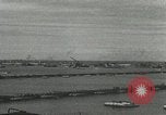 Image of Mulberry port facilities employed in Normandy invasion Cherbourg Normandy France, 1944, second 8 stock footage video 65675060100