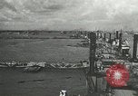 Image of Mulberry port facilities employed in Normandy invasion Cherbourg Normandy France, 1944, second 9 stock footage video 65675060100