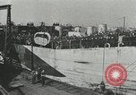 Image of Mulberry port facilities employed in Normandy invasion Cherbourg Normandy France, 1944, second 13 stock footage video 65675060100