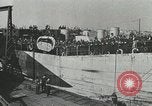 Image of Mulberry port facilities employed in Normandy invasion Cherbourg Normandy France, 1944, second 14 stock footage video 65675060100