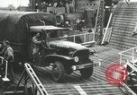 Image of Mulberry port facilities employed in Normandy invasion Cherbourg Normandy France, 1944, second 15 stock footage video 65675060100