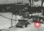 Image of Mulberry port facilities employed in Normandy invasion Cherbourg Normandy France, 1944, second 20 stock footage video 65675060100