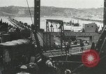 Image of Mulberry port facilities employed in Normandy invasion Cherbourg Normandy France, 1944, second 22 stock footage video 65675060100