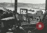 Image of Mulberry port facilities employed in Normandy invasion Cherbourg Normandy France, 1944, second 23 stock footage video 65675060100