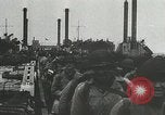 Image of Mulberry port facilities employed in Normandy invasion Cherbourg Normandy France, 1944, second 25 stock footage video 65675060100