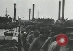 Image of Mulberry port facilities employed in Normandy invasion Cherbourg Normandy France, 1944, second 27 stock footage video 65675060100