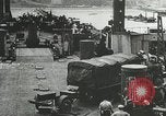 Image of Mulberry port facilities employed in Normandy invasion Cherbourg Normandy France, 1944, second 30 stock footage video 65675060100