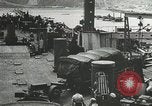 Image of Mulberry port facilities employed in Normandy invasion Cherbourg Normandy France, 1944, second 31 stock footage video 65675060100