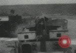 Image of Mulberry port facilities employed in Normandy invasion Cherbourg Normandy France, 1944, second 46 stock footage video 65675060100