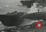 Image of Mulberry port facilities employed in Normandy invasion Cherbourg Normandy France, 1944, second 47 stock footage video 65675060100