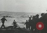 Image of Mulberry port facilities employed in Normandy invasion Cherbourg Normandy France, 1944, second 48 stock footage video 65675060100