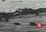 Image of Mulberry port facilities employed in Normandy invasion Cherbourg Normandy France, 1944, second 57 stock footage video 65675060100