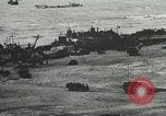 Image of Mulberry port facilities employed in Normandy invasion Cherbourg Normandy France, 1944, second 58 stock footage video 65675060100