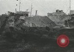 Image of Mulberry port facilities employed in Normandy invasion Cherbourg Normandy France, 1944, second 61 stock footage video 65675060100