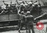 Image of emaciated corpses in concentration camp Bergen Germany, 1945, second 37 stock footage video 65675060115