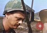 Image of 3rd Brigade 82nd Airborne Division soldiers Phu Bai Hue Vietnam, 1968, second 36 stock footage video 65675060120