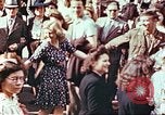 Image of crowd of Parisians Paris France, 1945, second 10 stock footage video 65675060142