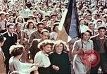Image of crowd of Parisians Paris France, 1945, second 13 stock footage video 65675060142