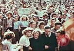 Image of crowd of Parisians Paris France, 1945, second 15 stock footage video 65675060142