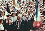 Image of crowd of Parisians Paris France, 1945, second 21 stock footage video 65675060142