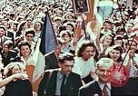 Image of crowd of Parisians Paris France, 1945, second 22 stock footage video 65675060142