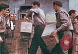 Image of Liberated American airmen and Red Cross aid at Stalag 7A prison camp Moosburg Germany, 1945, second 16 stock footage video 65675060145
