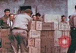 Image of Liberated American airmen and Red Cross aid at Stalag 7A prison camp Moosburg Germany, 1945, second 20 stock footage video 65675060145
