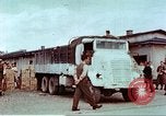 Image of Liberated American airmen and Red Cross aid at Stalag 7A prison camp Moosburg Germany, 1945, second 28 stock footage video 65675060145