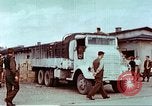 Image of Liberated American airmen and Red Cross aid at Stalag 7A prison camp Moosburg Germany, 1945, second 29 stock footage video 65675060145