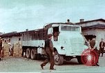 Image of Liberated American airmen and Red Cross aid at Stalag 7A prison camp Moosburg Germany, 1945, second 31 stock footage video 65675060145