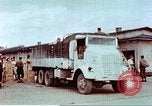Image of Liberated American airmen and Red Cross aid at Stalag 7A prison camp Moosburg Germany, 1945, second 41 stock footage video 65675060145