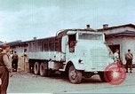 Image of Liberated American airmen and Red Cross aid at Stalag 7A prison camp Moosburg Germany, 1945, second 43 stock footage video 65675060145