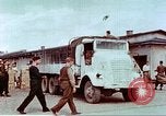 Image of Liberated American airmen and Red Cross aid at Stalag 7A prison camp Moosburg Germany, 1945, second 45 stock footage video 65675060145