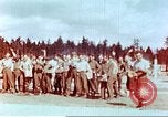 Image of Former American airmen prisoners of war at Stalag 7A prison camp Moosburg Germany, 1945, second 47 stock footage video 65675060146