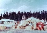 Image of American airmen after liberation at German prison camp Stalag 7A Moosburg Germany, 1945, second 9 stock footage video 65675060147