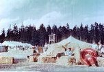 Image of American airmen after liberation at German prison camp Stalag 7A Moosburg Germany, 1945, second 18 stock footage video 65675060147