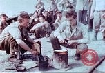 Image of American airmen after liberation at German prison camp Stalag 7A Moosburg Germany, 1945, second 24 stock footage video 65675060147