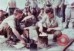 Image of American airmen after liberation at German prison camp Stalag 7A Moosburg Germany, 1945, second 33 stock footage video 65675060147