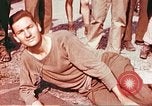 Image of Liberated American airmen at German prison camp Stalag 7 A Moosburg Germany, 1945, second 54 stock footage video 65675060148